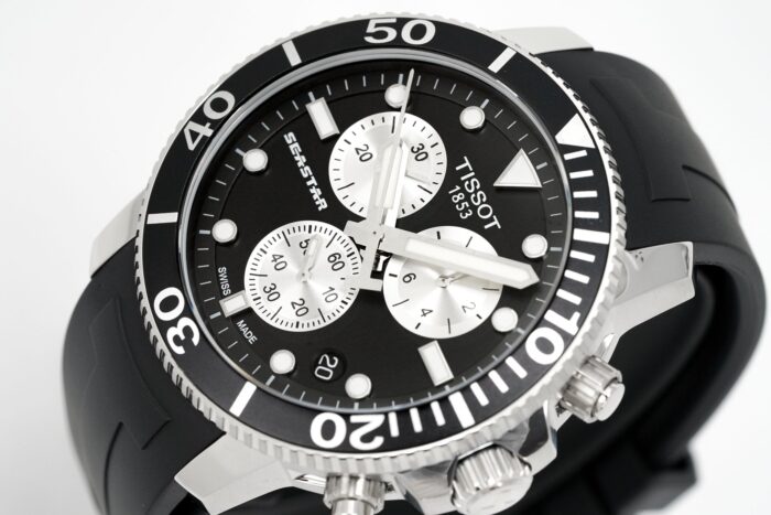 Tissot Chronograph Watch SEASTAR 1000 Black Rubber - T120.417.17.051.00 - Image 2
